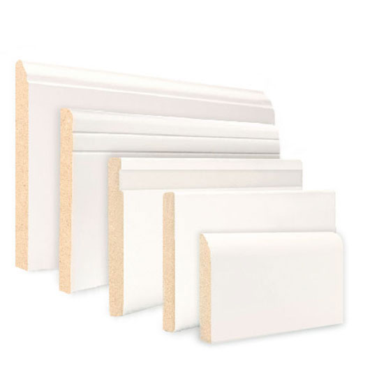 zocalos mdf blancos